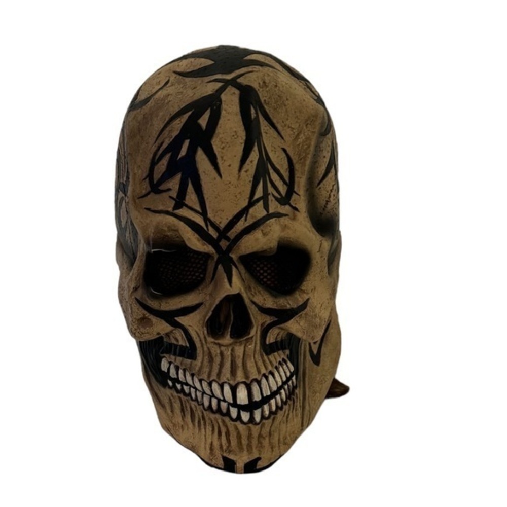 TATTOO Skull Halloween horror mask adult size